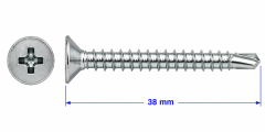 VIJAK DIN 7504 P 3,5x38